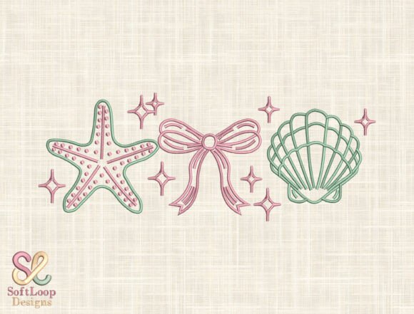 Coastal Charm Embroidery Design Set