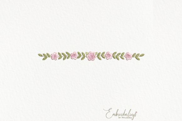 Floral Garland Embroidery Designs File