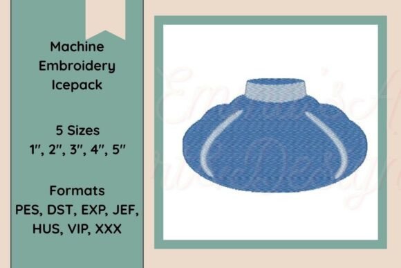 Icepack Machine Embroidery Design