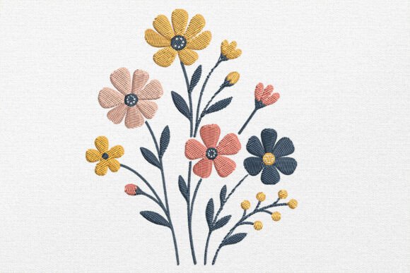 Modern Botanical Embroidery